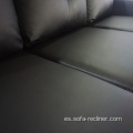 PU Direct Luxury Modern Leater Sofá seccional de cuero